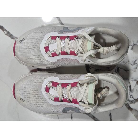 On Running Cloudmonster White Lima Size 5 Women's 61.97725 - Picture 5 of 7